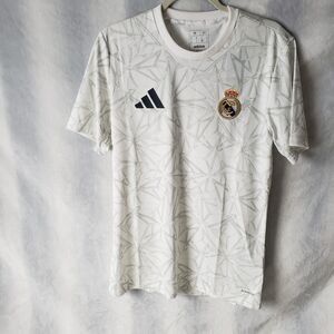Adidasadidas 2024-25 Real Madrid Men's Pre-Match Jersey M NWT $70 IT5101 White